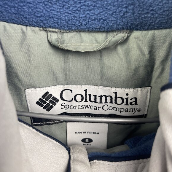 VTG Columbia Sportswear Blue Jacket Mens S Ski Winter Zipped Pockets Outdoor - Picture 7 of 16